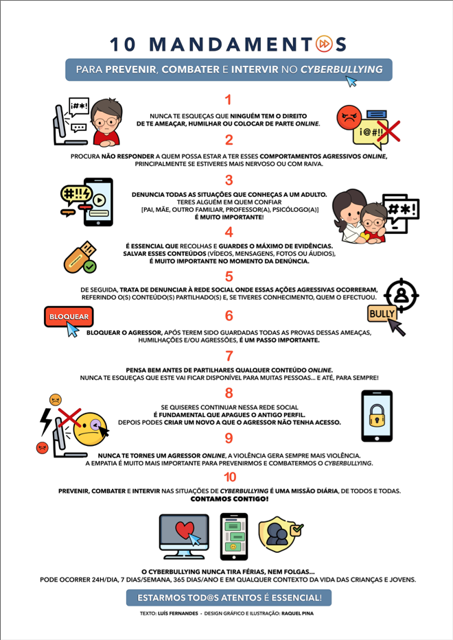 NOVO Recurso Disponível - 10 Mandamentos para Prevenir, Combater e Intervir no Cyberbullying